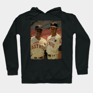 Joe Morgan and Sonny Jackson in Houston Astros Hoodie